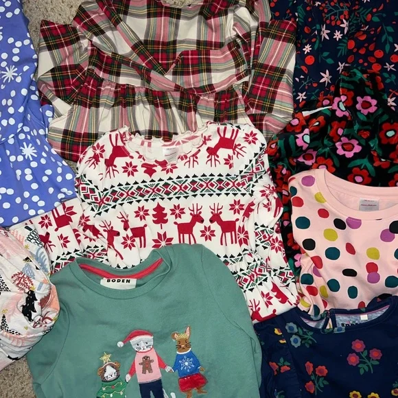 Mini Boden Hanna Anderson holiday winter Kids' Clothing Bundle - Picture 5 of 8